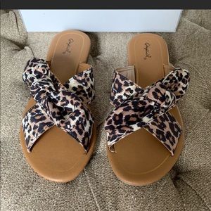 Cheetah sandals